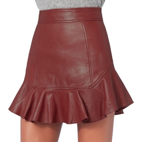 Marissa Webb Dresses & Skirts - INTERMIX Marissa Webb Melinda Leather Mini Skirt